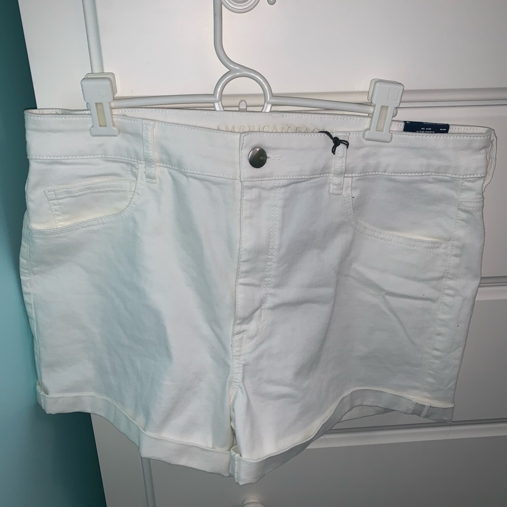 American Eagle White Jean Shorts